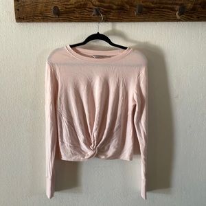 Athleta crop long sleeve workout top